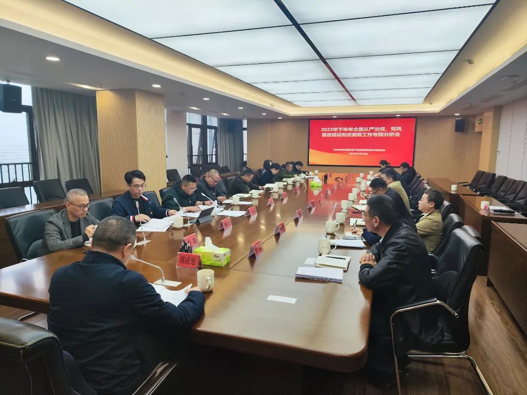 寧德市國投公司召開2023年下半年全面從嚴(yán)治黨、黨風(fēng)廉政建設(shè)和反腐敗工作專題分析會(huì)