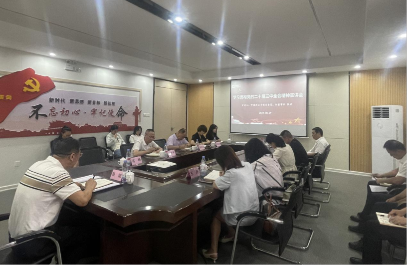 市國投公司領導赴下屬企業宣講黨的二十屆三中全會精神